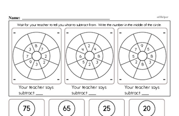 Mad Minute Timed Math Drills | edHelper.com