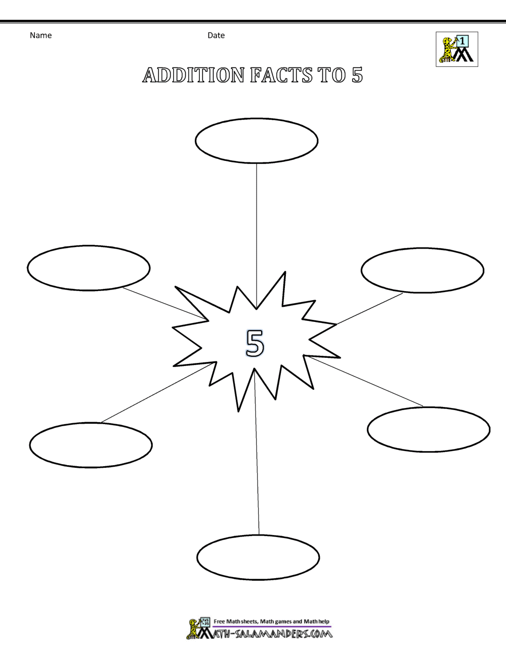 Addition Fact Practice 1st Grade