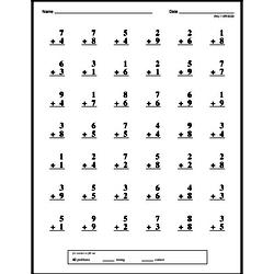 Math Fact Worksheets - Free Printable Math PDFs | edHelper.com