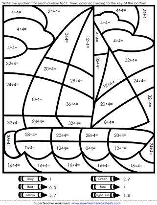 addition mystery picture worksheet