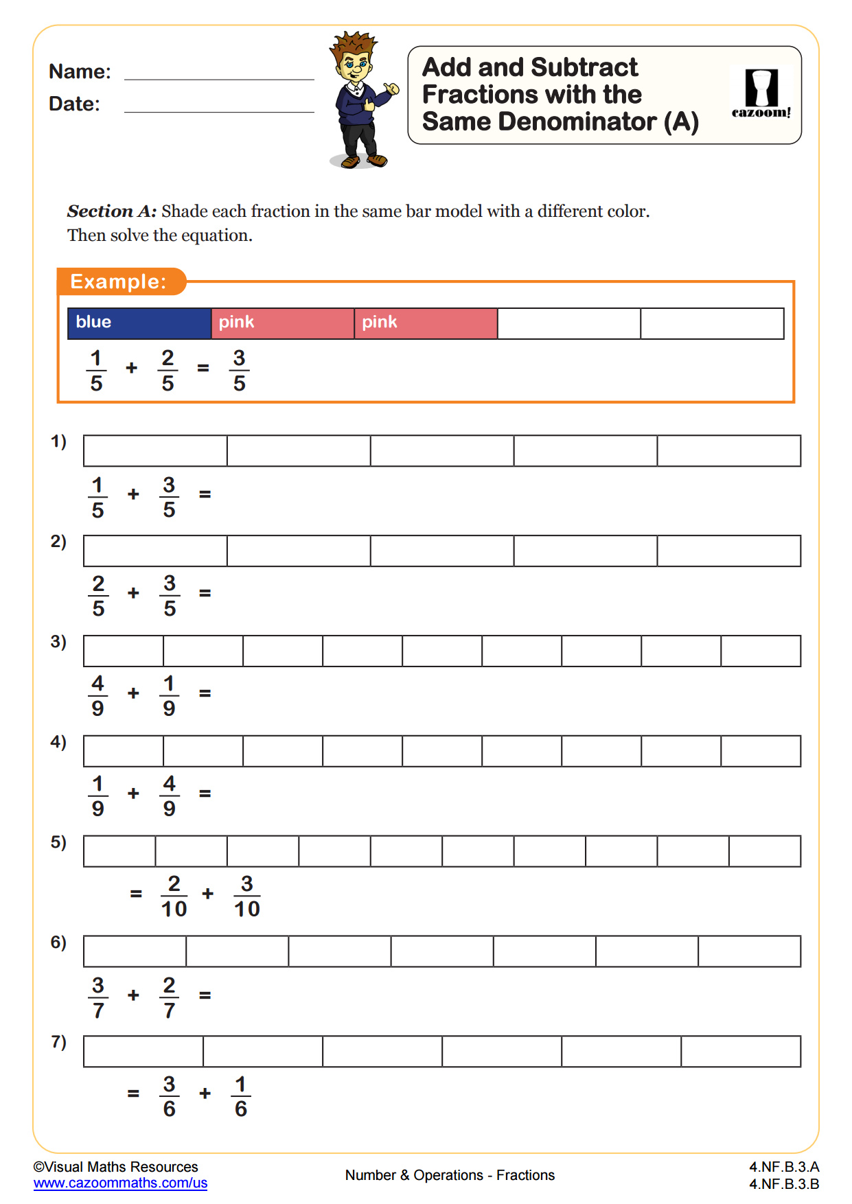 Free addition of fractions worksheet free, Download Free addition of