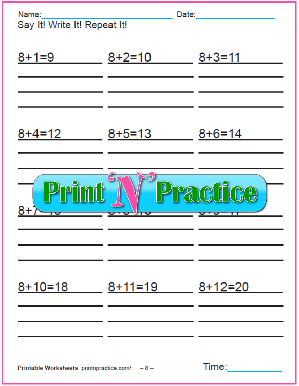 50+ Addition Worksheets For Kindergarten, First Grade - 6th Grade Math