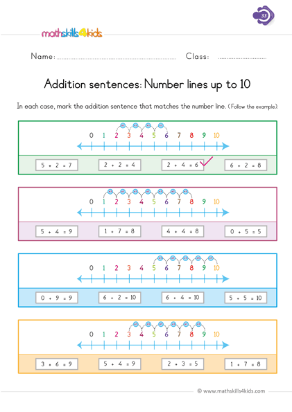Fun math worksheets for 1st Graders: Practice addition ...