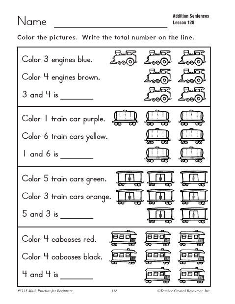 Addition Sentences | Education World