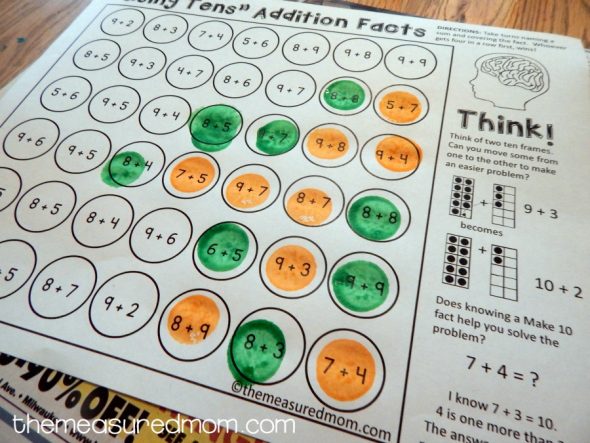 addition strategies for kindergarten