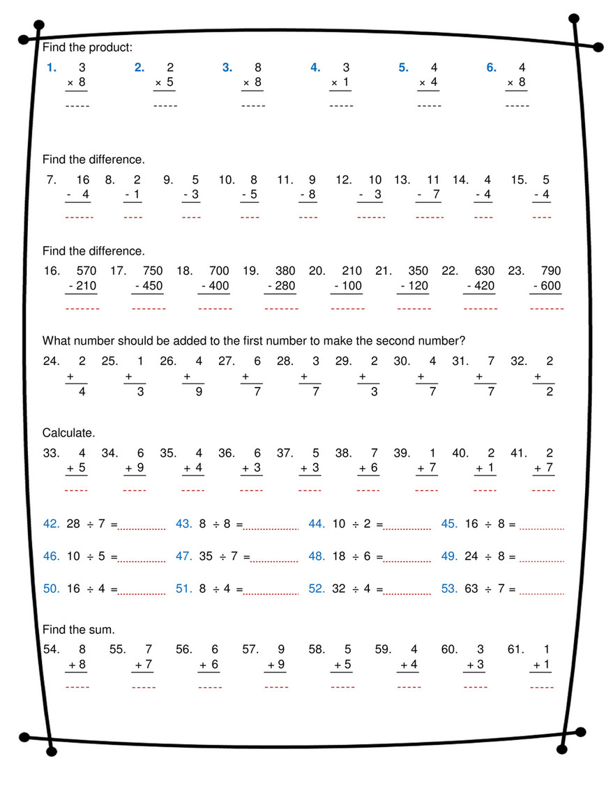 ninalazina - addition subtraction multiplication division ...