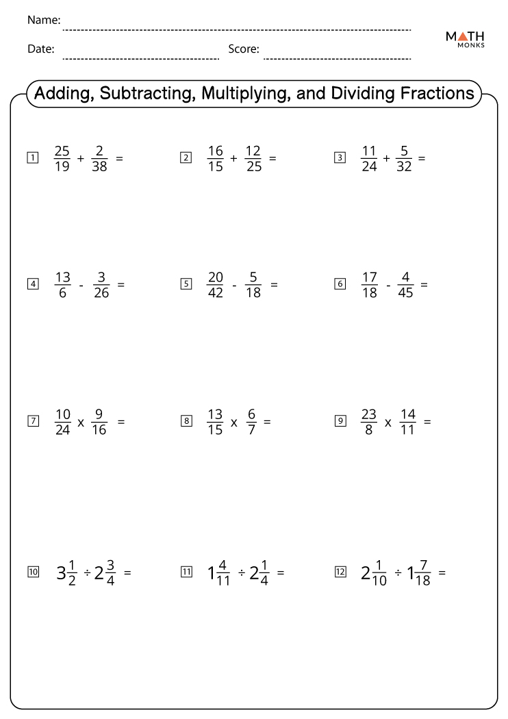 addition subtraction multiplication division worksheet pdf
