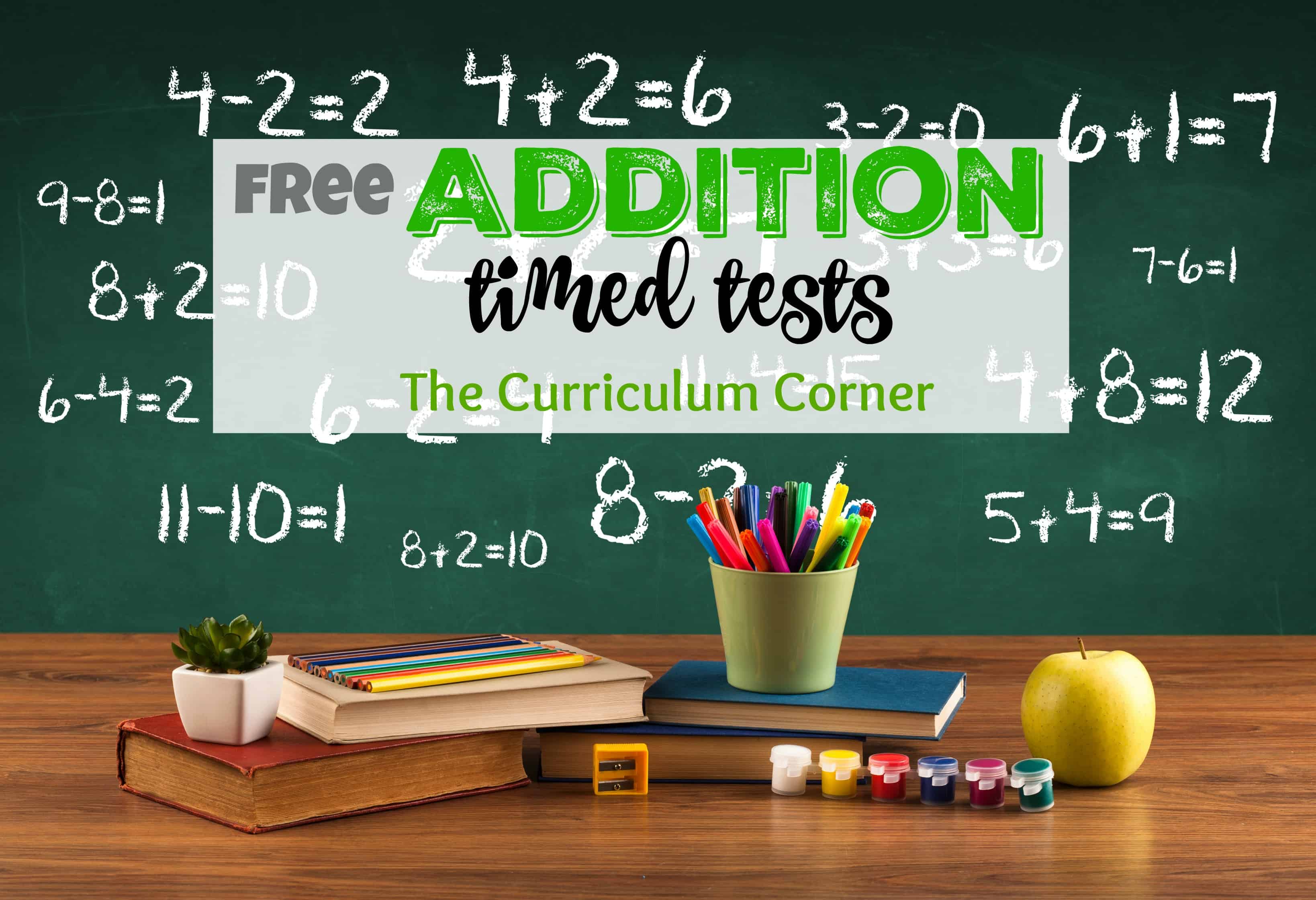 addition timed worksheet
