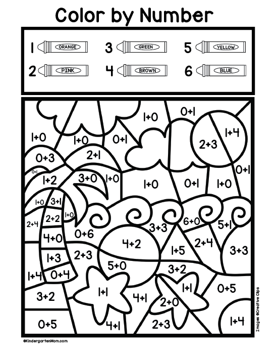 addition to 10 coloring worksheet