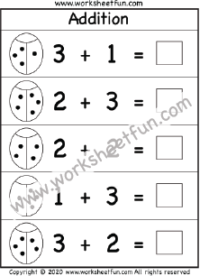 Addition - Sums up to 5 / FREE Printable Worksheets - Worksheetfun