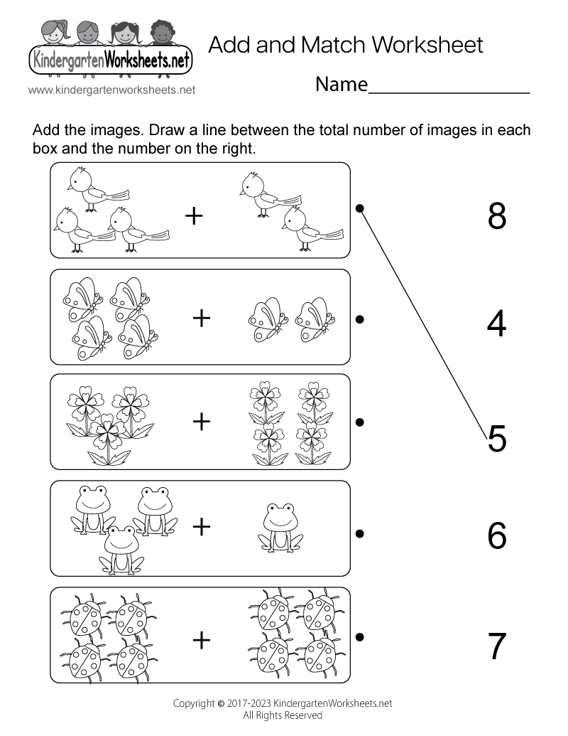 addition with pictures worksheet pdf