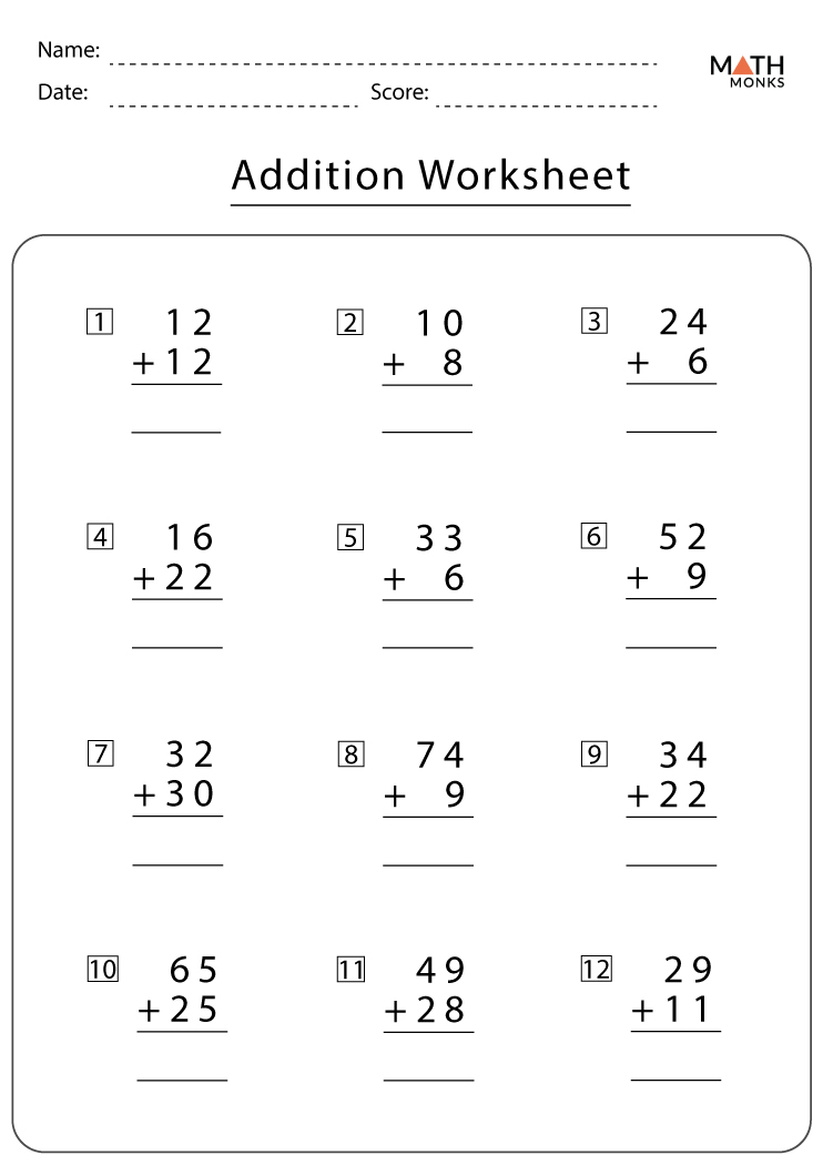 addition with pictures worksheet