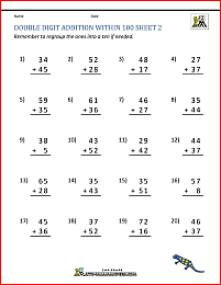 addition with regrouping worksheet pdf