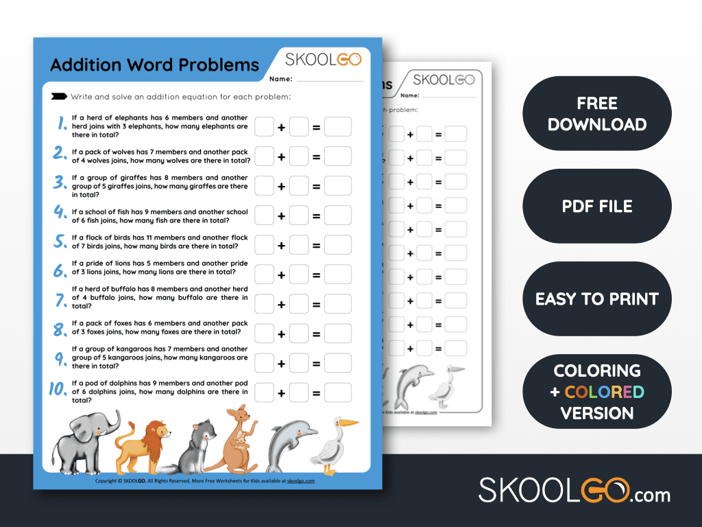 Free Printable Worksheets for 1st Grade Kids - Page 13 of 23 - SKOOLGO