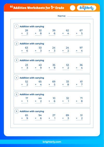 Free Printable Addition Worksheets For 2nd Graders [PDFs] Brighterly