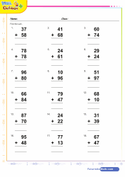 2nd grade math worksheets for children, pdf downloads