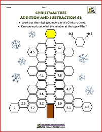 Math Christmas Activities 4th Grade