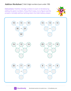 Printable Two-digit Addition Worksheets | ClassWeekly
