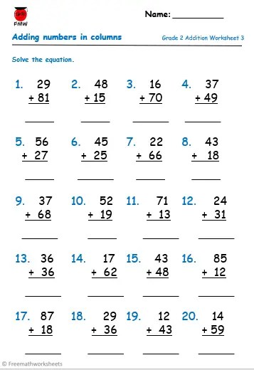 Grade 2 Four Operations Worksheets | Free Worksheets | Printables