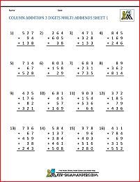 Addition Regrouping Worksheet 4th Grade
