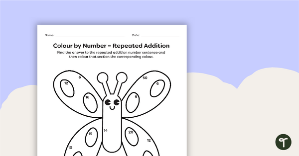 Colour by Number - Repeated Addition | Teach Starter