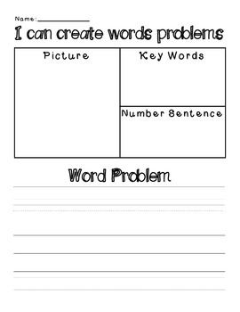 Create Your Own Addition Word Promblem