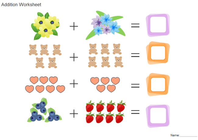 addition worksheet create your