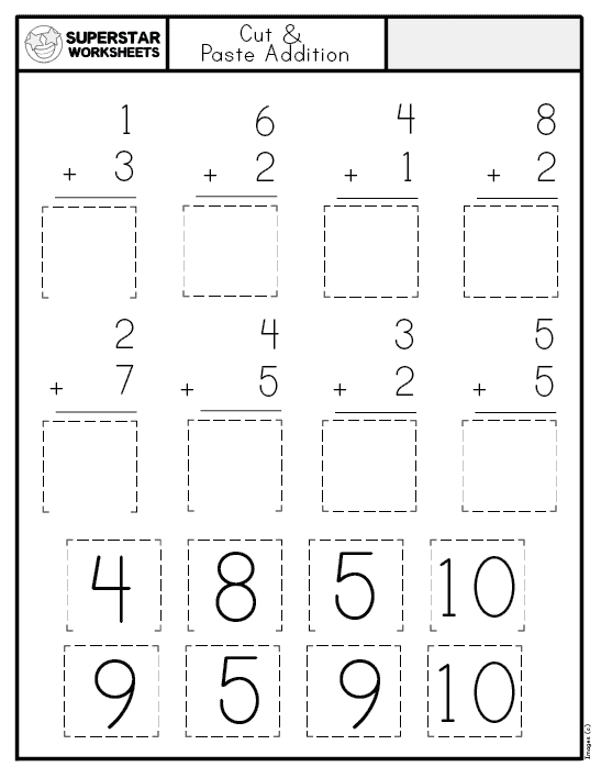 Kindergarten Addition Worksheets -Worksheets Library