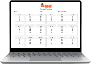 FREE ABACUS WORKSHEET GENERATOR