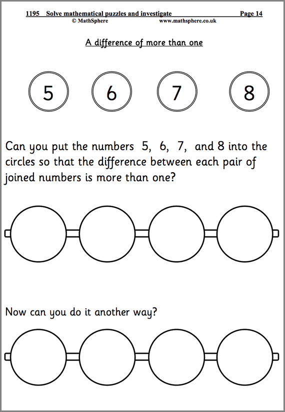 MathSphere Free Sample Maths Worksheets