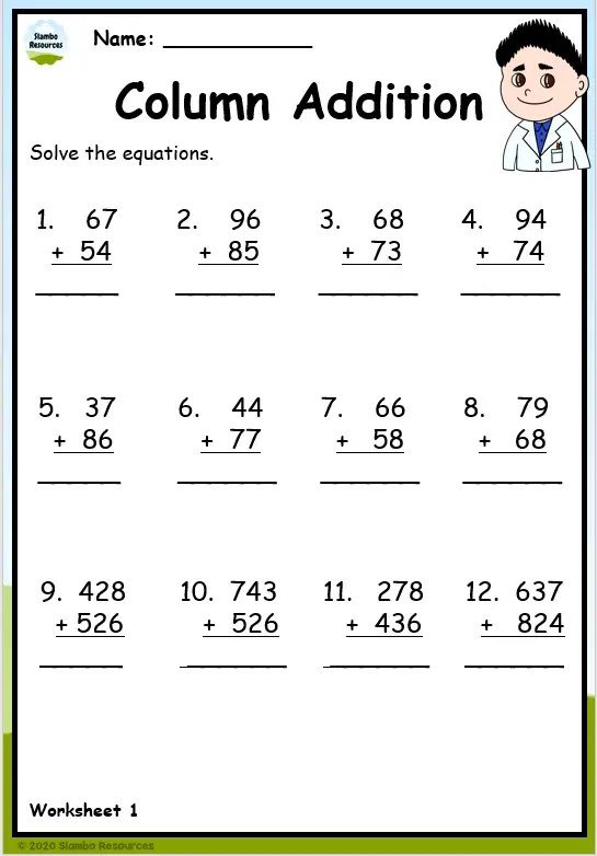 Addition Worksheets For Grade Download Free Printables For, 45% OFF
