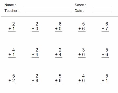 Math Worksheets For 1st Grade | 1st Grade Online Math Worksheets ...