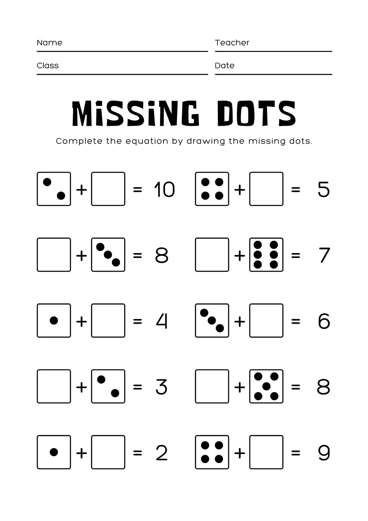 Free Printable Grade 1 Addition worksheets-Single/Double digit