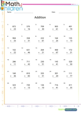 3rd Grade Math Worksheets