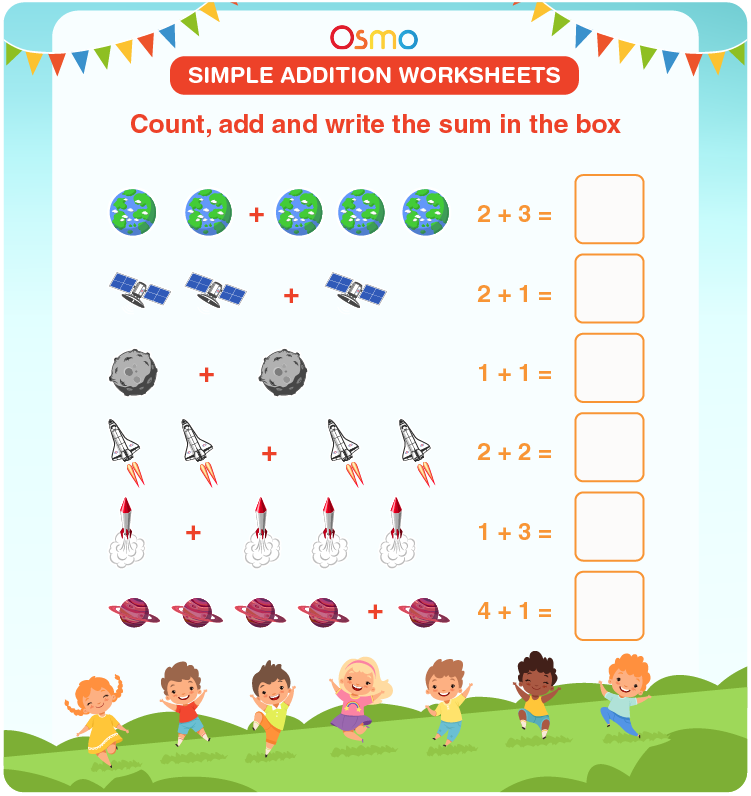 addition worksheet for juniors