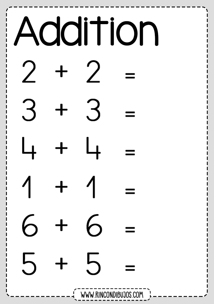 addition worksheet for juniors