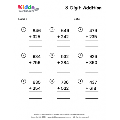 addition worksheet for kindergarten generator