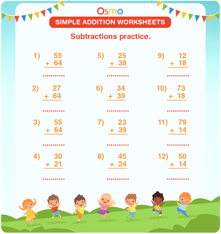 addition worksheet for kindergarten online