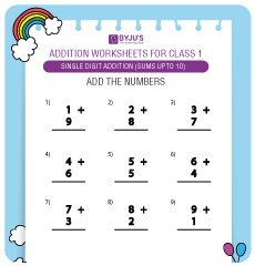 addition worksheet for lkg