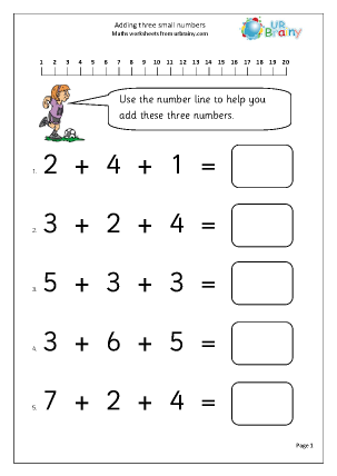 Addition Year 2 (aged 6-7) - URBrainy.com