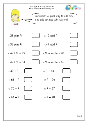 Addition Year 2 (aged 6-7) - URBrainy.com