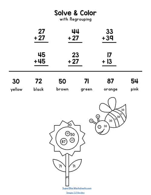 Double Digit Addition Without Regrouping -Worksheets Library