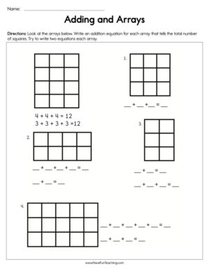 addition worksheet have fun teaching