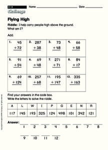 Flying High Worksheet for 2nd - 3rd Grade | Lesson Planet