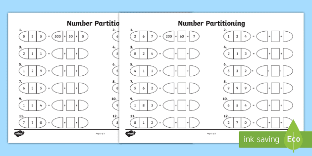 addition worksheet hundreds tens and units
