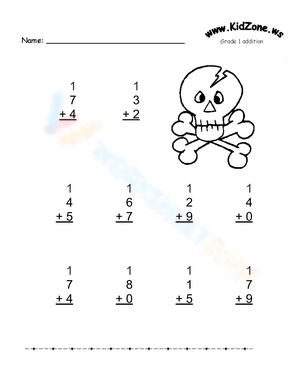 Free Collection Of Halloween Addition Worksheets For Kids