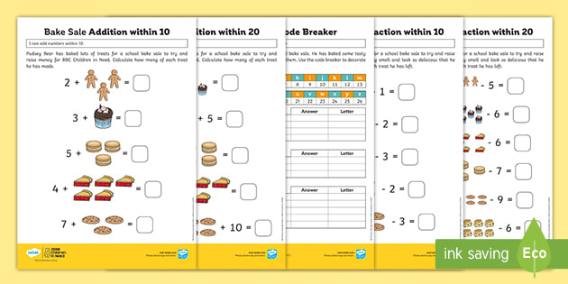 KS1 BBC Children in Need Addition and Subtraction Maths ...
