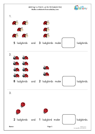 addition worksheet ks1 primary