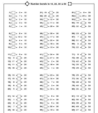 worksheets - numeracyworld.com | Mr Williams Maths