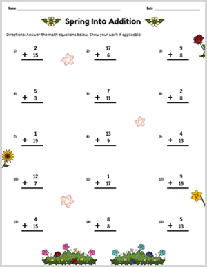 Create Custom Addition Worksheets | Free and Printable